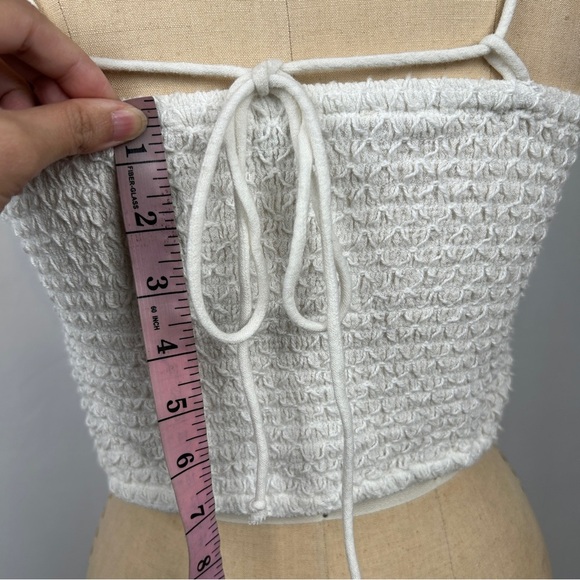 Free People x Jen’s Pirate Booty Gauzy Toy Machine Top Twist Cropped Size Medium - Picture 10 of 14